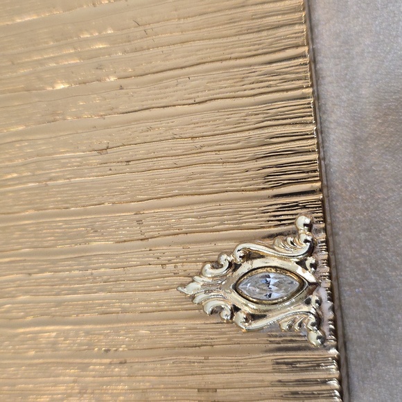 Vintage Evans Marquise Rhinestone Gold Art Deco Minaudiere Cigarette Case Compac - Picture 15 of 15